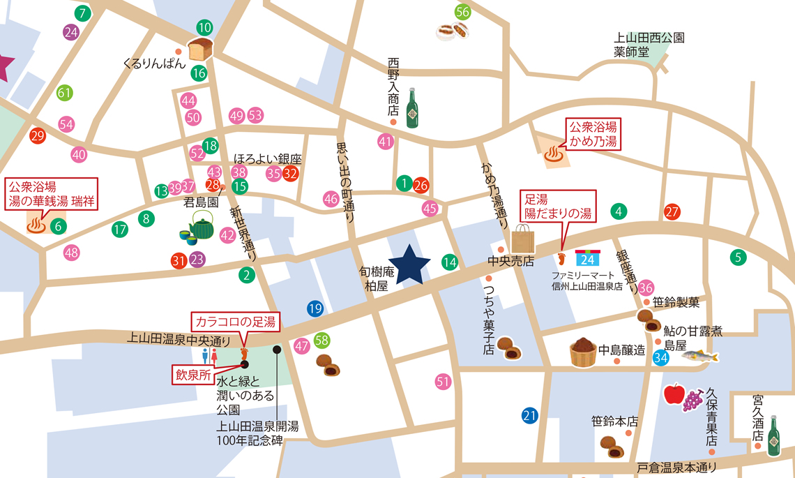 戸倉上山田温泉エリア詳細MAP